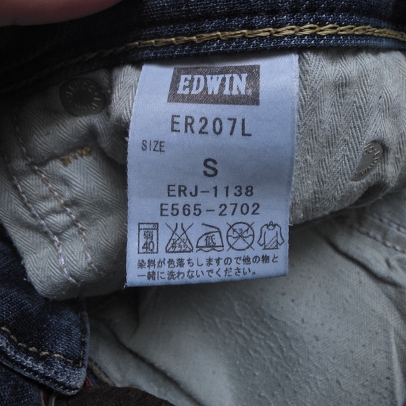 5/25$ - Edwin Blue Skinny Jeans with Classic Indigo Finish - Picture 5 of 10